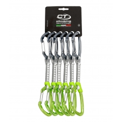 Zestaw ekspresów Climbing Technology LIME-W SET DY 12 cm/ 6x - green
