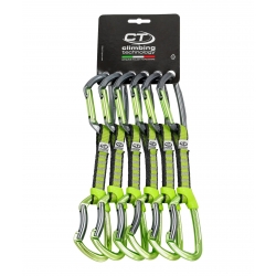 Zestaw ekspresów Climbing Technology LIME SET NY 12 cm - anodized/ x6