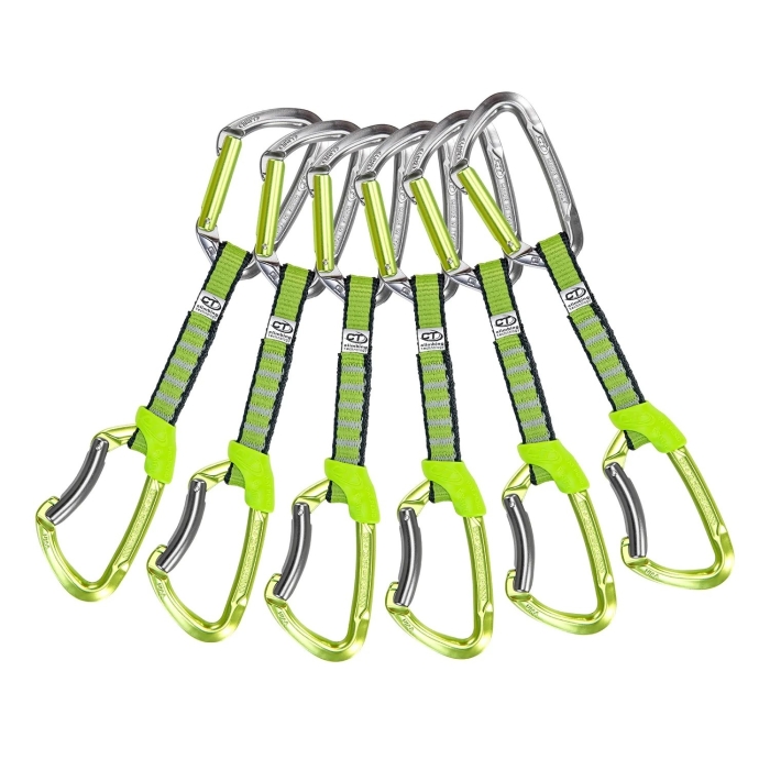 Zestaw ekspresów Climbing Technology LIME SET NY 12 cm - anodized/ x6