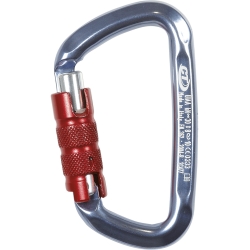 Karabinek Climbing Technology D-SHAPE TG - titanium/ red
