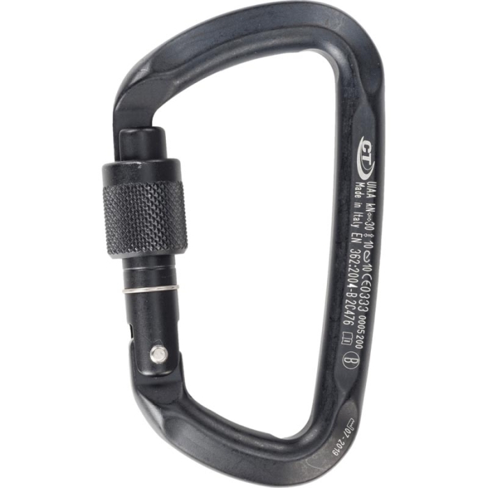 Karabinek Climbing Technology D-SHAPE SG - black