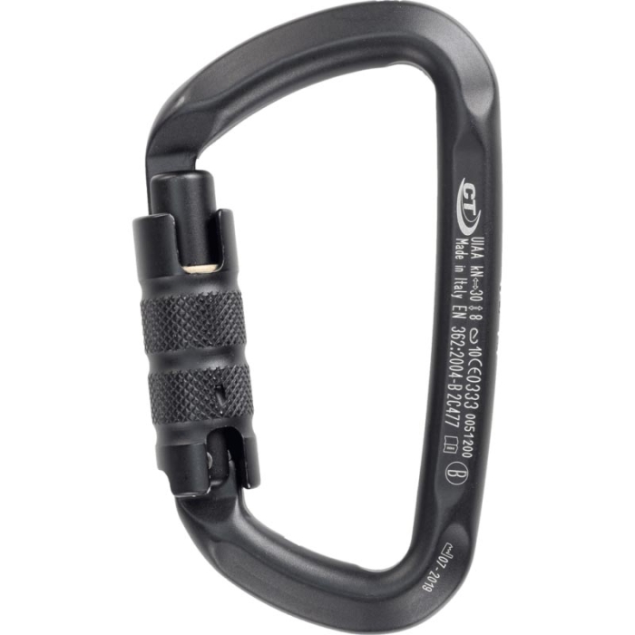 Karabinek Climbing Technology D-SHAPE TG - black