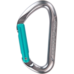 Karabinek Climbing Technology SALTO S - titanium/ aquamarine