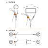 Lonża pozycjonująca Climbing Technology FINCH+ COMBI