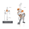Przyrząd zjazdowy Climbing Technology SPARROW 200R - orange
