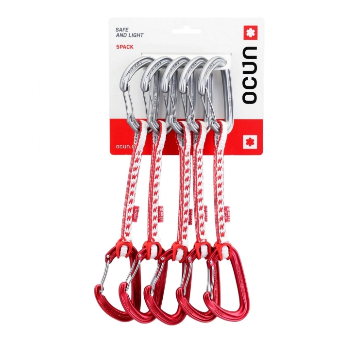 Zestaw ekspresów Ocun KESTREL QD DYN 8mm/ 15cm/ 5-pack/ red