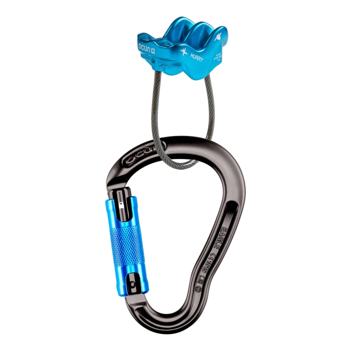Zestaw asekuracyjny EAGLE TRIPLE + HURRY - blue