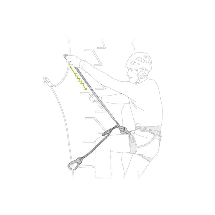 Lonża via ferrata Petzl SCORPIO EASHOOK SW